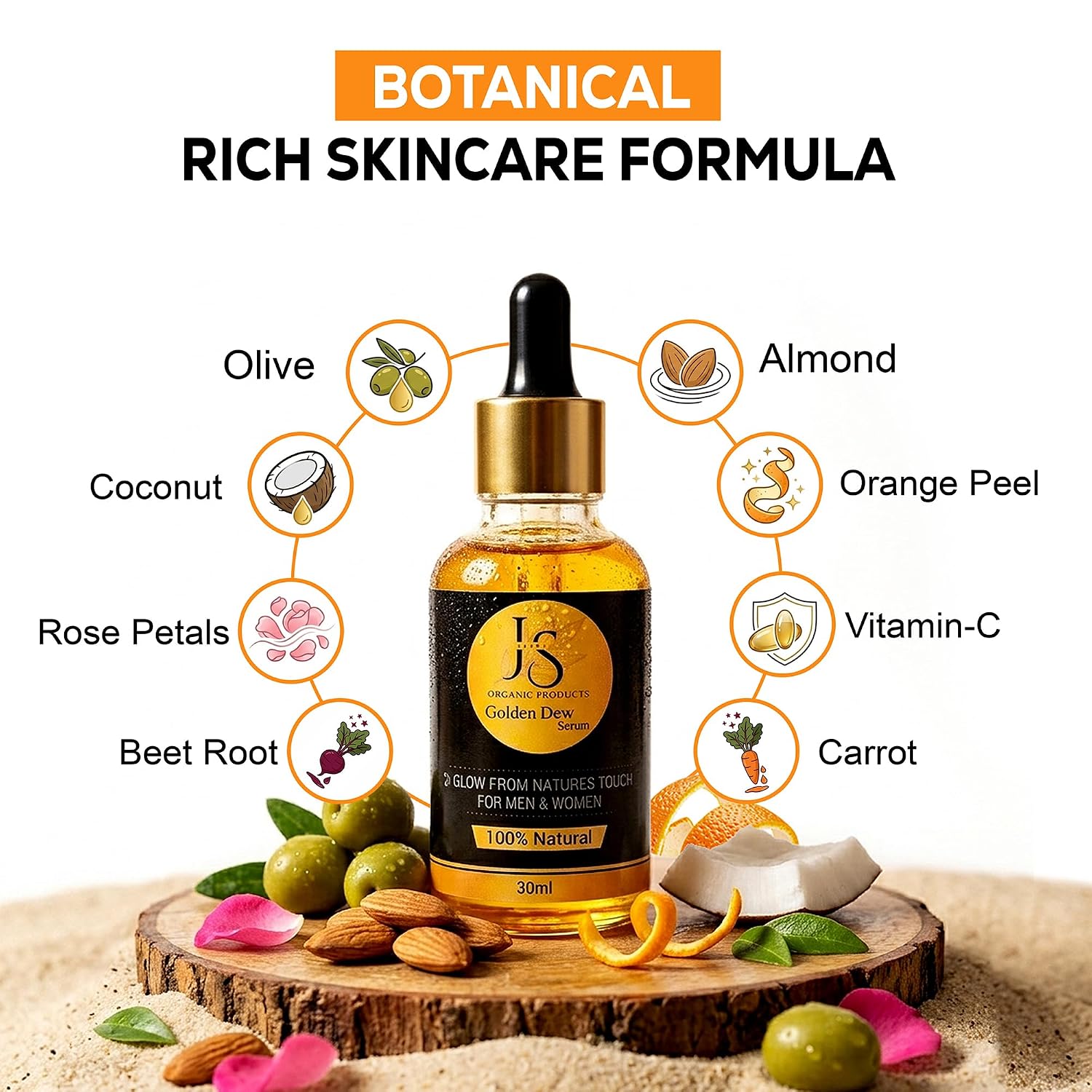 JAZA's Golden Dew Serum - 30 ml - Image 3