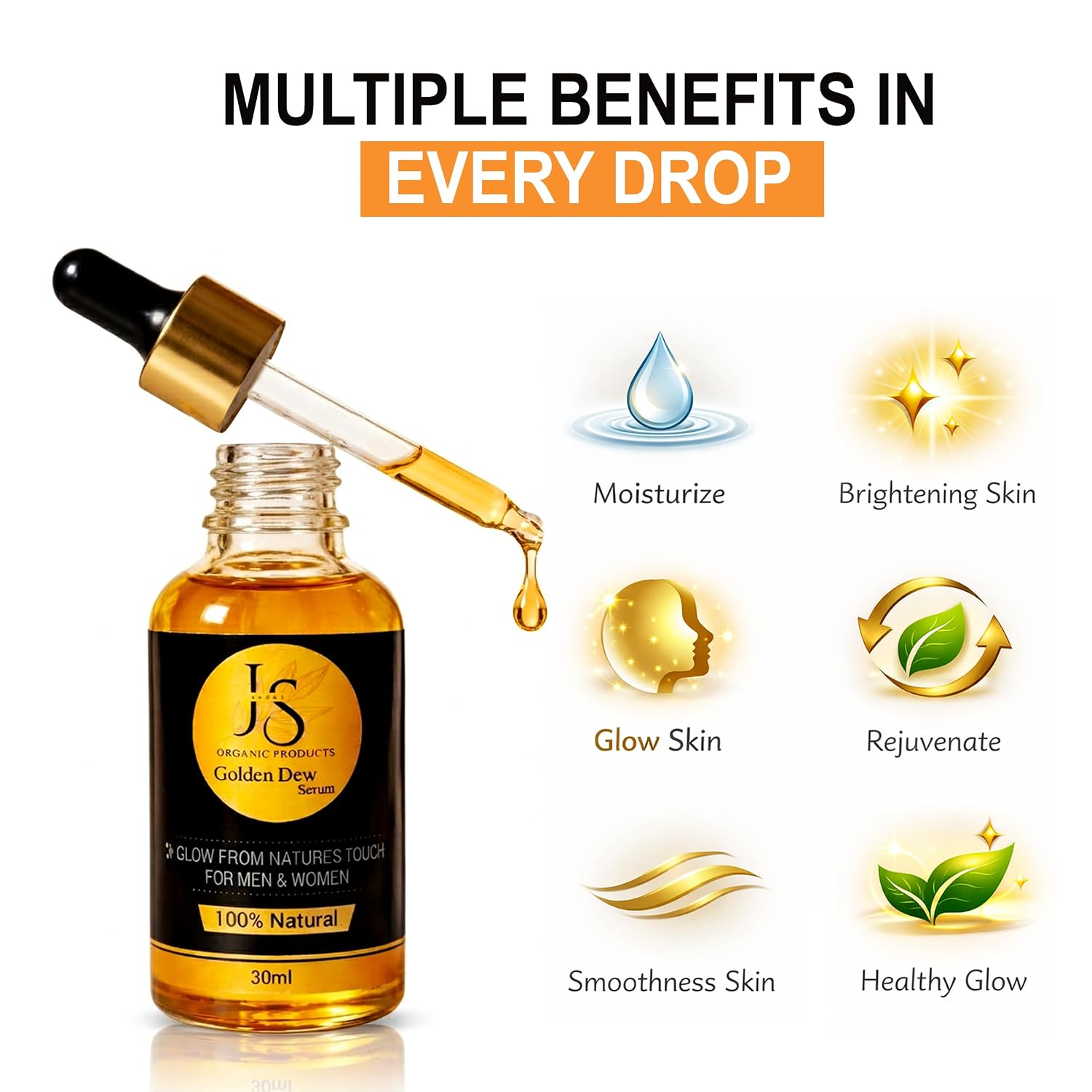 JAZA's Golden Dew Serum - 30 ml - Image 2